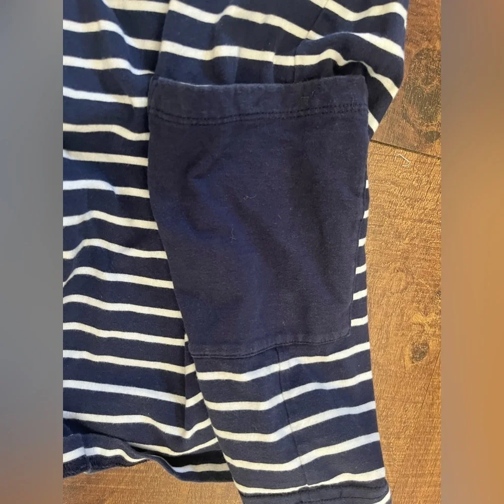 Hanna Andersson girls dress Sz 140/10 pockets 100% cotton striped